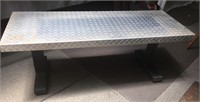 Diamond Plate Metal Bench
