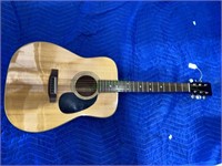 Six string acoustic guitar made in India,(1209)