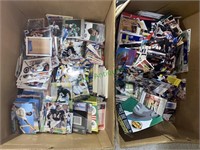 Two boxes of sports cards including basketball,