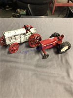 International and Fordson toy tractors