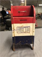 Tin Mail collection box coin bank