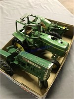 Oliver, 2 JD toy tractors