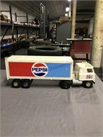 ERTL Pepsi toy truck and trailer