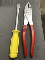 styrofoam store display- screwdriver and pliers