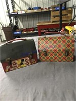 2 old lunch boxes