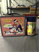 RAggedy Ann and Andy lunchbox with thermos