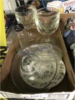 glassware-gobblets, glasslids, etcs