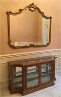 Curio Cabinet & Mirror