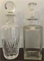 2 LEAD CRYSTAL DECANTERS