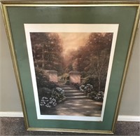 FRAMED PICTURE OF GARDEN PATH