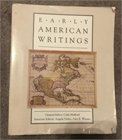 EARLY AMERICAN WRITINGS BOOK