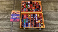 BOX OF 54 MATCHBOX/HOTWHEELS CARS