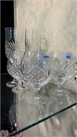 4X ROYAL DOULTON CRYSTAL BRANDY BALLOONS AND