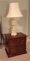 Pair of Bedside Tables with Lamps