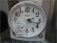 1X, SEIKO QHK053W ALARM CLOCK