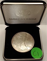 1990 - SILVER AMERICAN EAGLE (C1)