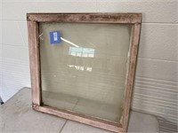 Antique window frame