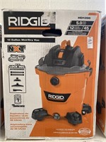 RIDGID HD1200 12 gallon wet dry vac, 5.0 peak hp,