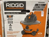 RIDGID HD0600 6 gallon wet dry vac, 3.5 peak hp,