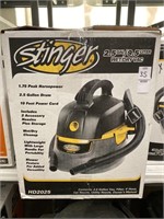 STINGER HD 2025 2.5 gallon/9.5 liter wet dry vac,