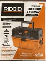 RIGID WD4522 4.5 gallon portable wet dry vac, 5.0