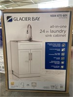 Glacier Bay all-in-one 24” matte white laundry