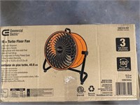 Commercial Electric 16” turbo floor fan, plugged