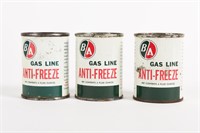 LOT 3 B/A (GREEN/RED) GAS  ANTI-FREEZE 4 OZ. CANS