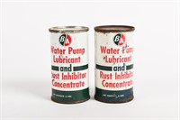 LOT 2 B/A (GREEN/RED) WATER PUMP LUBRICANT CANS