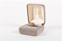 B/A 14 KT. GOLD RING / DIAMONG STYLE CHIPS / BOX
