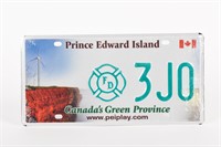 PRINCE EDWARD ISLAND FD 3J0 LICENSE PLATE