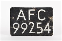 AFC 99254 S/S ALUM. EMBOSSED PLATE