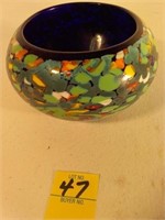 Multi Color Glass Bowl