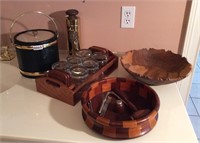 Vintage Wooden Barware