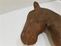 9" Cast Iron Horse Head