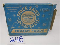 Vtg Sutherland Frozen Foods Boxes