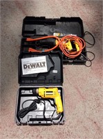 3/8" Dewalt drill & reciprocating saw