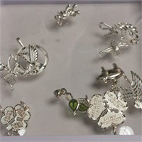 Sterling Silver Pendant Collection 7pc