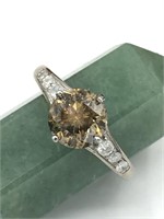 RARE $23,000 14K Chocolate Diamond Ring