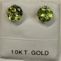 10K White Gold Period Earrings - 1.13ct