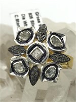 Gold Vermeil Diamond Ring - 1.15ct