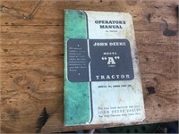 Operator's Manual John Deere Model "A" Series
