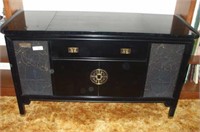 MID-CENTURY OLYMPIC DUAL STEREO AND ASIAN CABINET