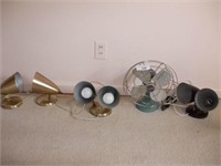ESKIMO FAN AND 4 TABLE TOP LAMPS