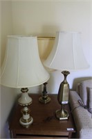 3 END TABLE LAMPS