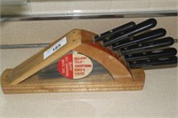 ROBESON SHUREDGE KNIVES WITH SELF-SHARPENING CASES