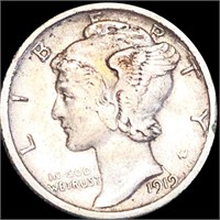 1919-S Mercury Silver Dime CLOSELY UNC