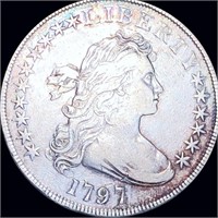 1797 Draped Bust Dollar NEARLY UNCIRCULATED