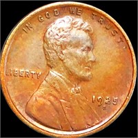 1925-S Lincoln Wheat Penny CLOSELY UNCIRCULATED