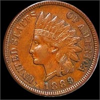1889 Indian Head Penny NEARLY UNC